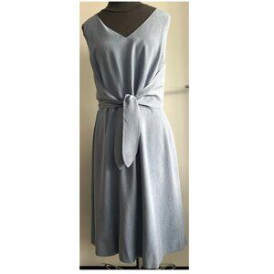 Tommy Bahama Ice Blue Midi Silk Dress Sz 16